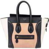 Céline Tricolor Leather Luggage Handbag