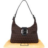 Fendi FF Monogram Baguette Buckle Shoulder Bag neu