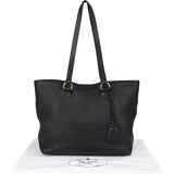 Prada Black Premium Leather Daino Vitello Handbag
