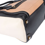 Céline Tricolor Leather Luggage Handbag