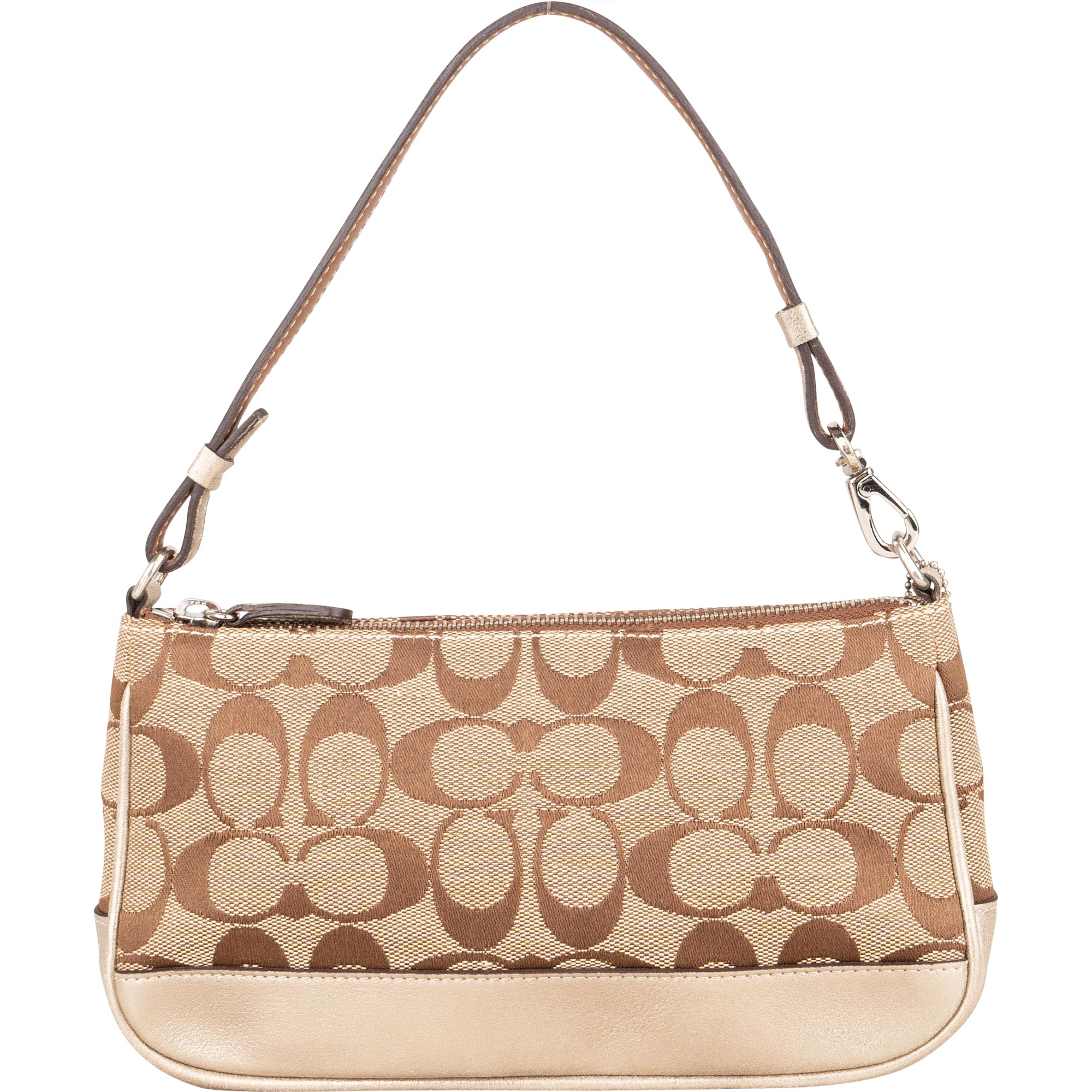 Coach Signature Monogram Handbag - vintageandkickz