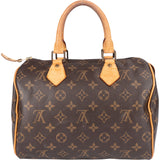 Louis Vuitton Canvas Monogram Speedy 25 Handbag