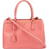 Prada Pink Saffiano Leather Galleria Handbag