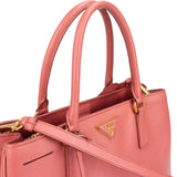 Prada Pink Saffiano Leather Galleria Handbag