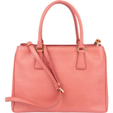 Prada Pink Saffiano Leather Galleria Handbag