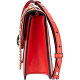 Bvlgari Red Leather Serpenti Forever Crossbody Bag
