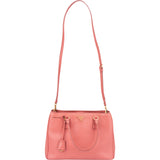 Prada Pink Saffiano Leather Galleria Handbag