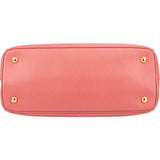 Prada Pink Saffiano Leather Galleria Handbag