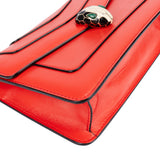 Bvlgari Red Leather Serpenti Forever Crossbody Bag
