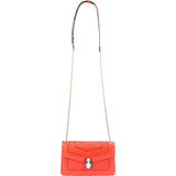 Bvlgari Red Leather Serpenti Forever Crossbody Bag