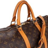 Louis Vuitton Canvas Monogram Keepall Bandouliere 50