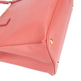 Prada Pink Saffiano Leather Galleria Handbag