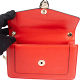 Bvlgari Red Leather Serpenti Forever Crossbody Bag
