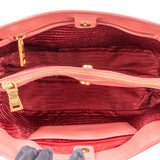 Prada Pink Saffiano Leather Galleria Handbag