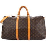 Louis Vuitton Canvas Monogram Keepall Bandouliere 50