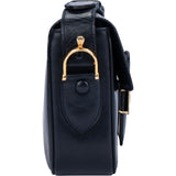 Celine Blue Boxcalf Triomphe Shoulder Bag