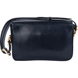 Celine Blue Boxcalf Triomphe Shoulder Bag