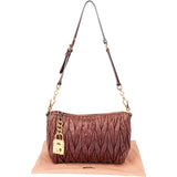 Miu Miu Quilted Leather Padlock Shoulder Bag