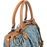 Gucci GG Denim Monogram Sukkey Handbag