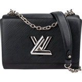 Louis Vuitton Noir Epi Leather Twist Crossbody Bag