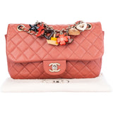 Chanel Quilted Lambskin Lucky Charms Single Flap Crossbody Bag