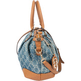Gucci GG Denim Monogram Sukkey Handbag