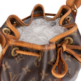 Louis Vuitton Canvas Monogram Nano Noe Crossbody Bag
