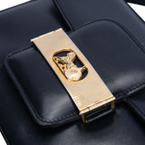 Celine Blue Boxcalf Triomphe Shoulder Bag