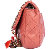 Chanel Quilted Lambskin Lucky Charms Single Flap Crossbody Bag