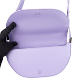 Burberry Lilac Leather Olympia  Crossbody Bag