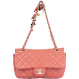 Chanel Quilted Lambskin Lucky Charms Single Flap Crossbody Bag