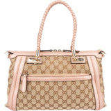 Gucci GG Monogram Bamboo Handbag