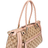 Gucci GG Monogram Bamboo Handbag