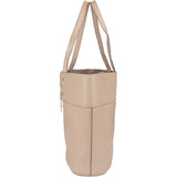 Chloé Taupe Leather Aby Shoulder Bag