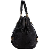 Miu Miu Black Leather City Handbag