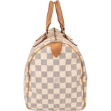 Louis Vuitton Damier Azur Monogram Speedy 30 Handbag