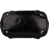 Miu Miu Black Leather City Handbag