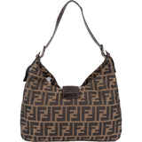 Fendi FF Monogram Baguette Buckle Shoulder Bag