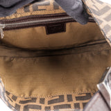 Fendi FF Monogram Baguette Buckle Shoulder Bag