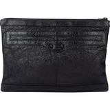 Balenciaga Black Leather City Clutch