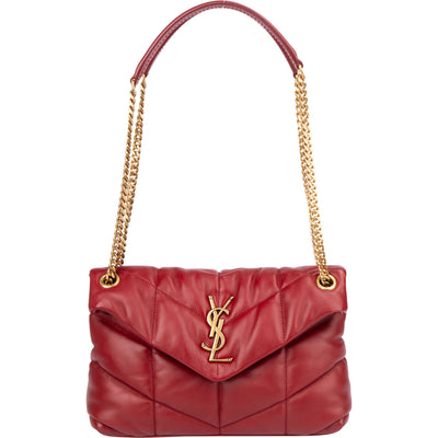 Saint Laurent Quilted Leather LouLou Puffer Crossbody Bag
