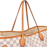 Louis Vuitton Damier Azur Monogram Neverfull GM Shopper Handbag