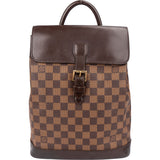 Louis Vuitton Damier Ebene Monogram Soho Backpack