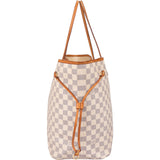Louis Vuitton Damier Azur Monogram Neverfull GM Shopper Handbag
