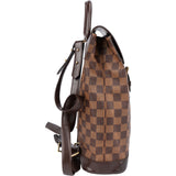 Louis Vuitton Damier Ebene Monogram Soho Backpack