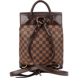 Louis Vuitton Damier Ebene Monogram Soho Backpack