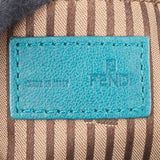 Fendi Blue Leather Fendista Chain Crossbody Bag