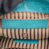 Fendi Blue Leather Fendista Chain Crossbody Bag