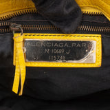 Balenciaga Yellow Leather City Handbag