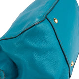 Miu Miu Blue Leather City Handbag